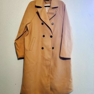 Full length Tan Trench Coat